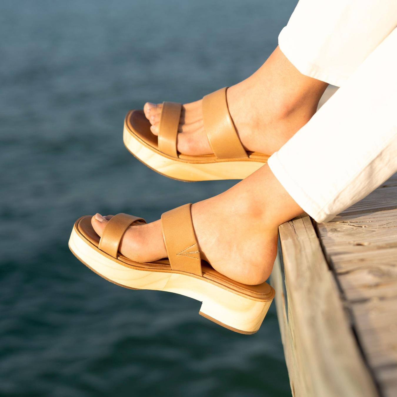 Nisolo Ellie All-Day Clog Almond | Women Heels