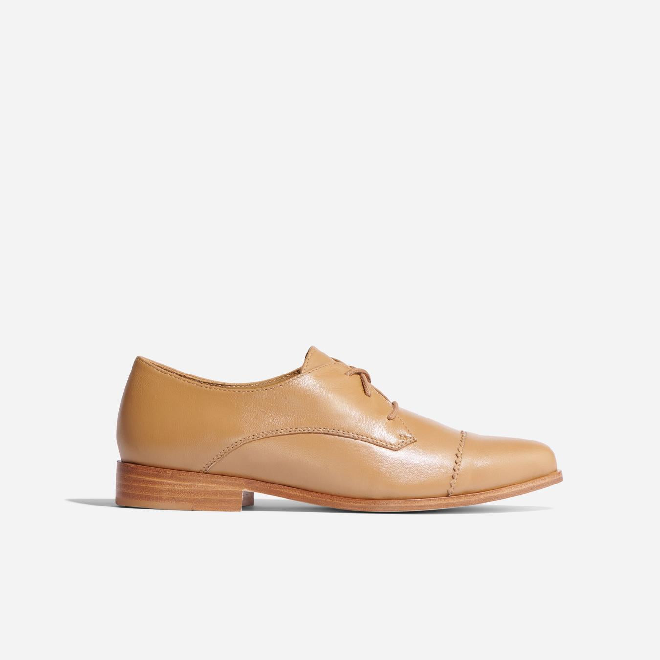 Nisolo Emilia Cap Toe Oxford Almond | Women Flats &amp; Slip Ons