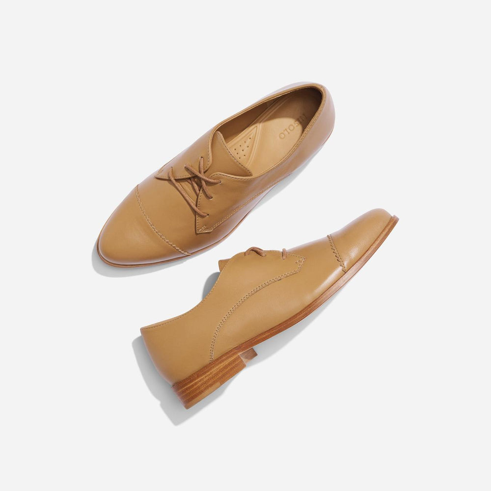 Nisolo Emilia Cap Toe Oxford Almond | Women Loafers &amp; Mules