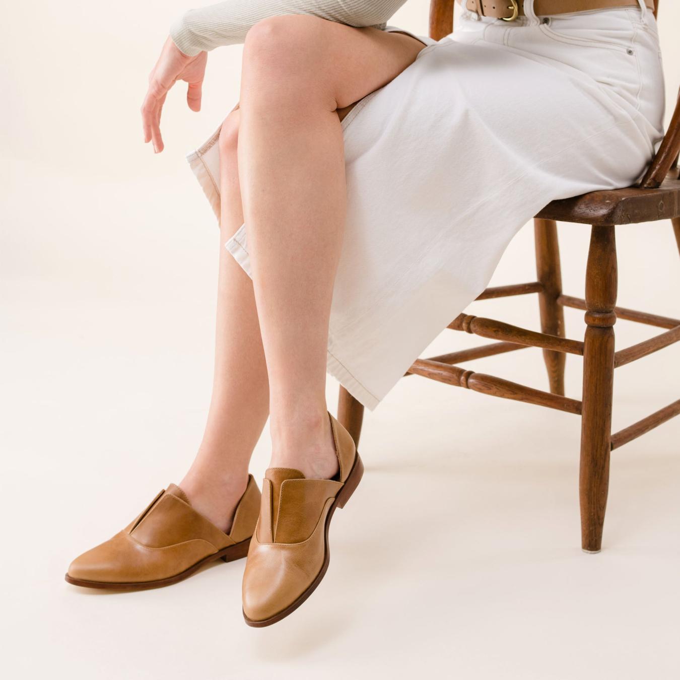 Nisolo Emma D'Orsay Oxford 2.0 Almond | Women Flats &amp; Slip Ons