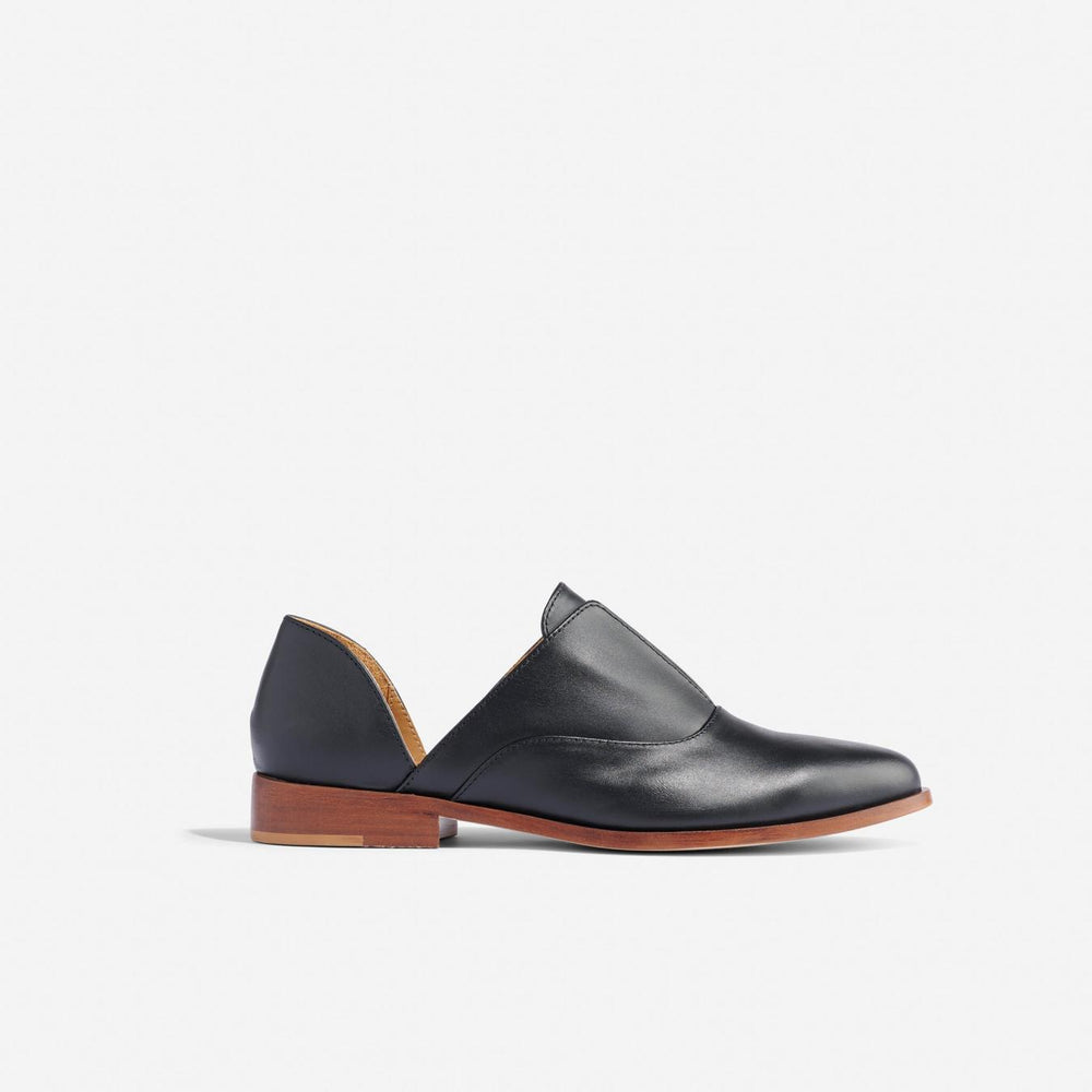Nisolo Emma D'Orsay Oxford 2.0 Black | Women Flats &amp; Slip Ons