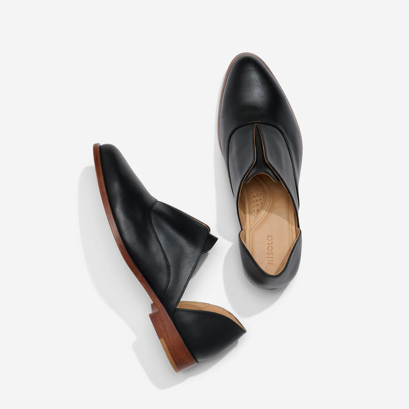 Nisolo Emma D'Orsay Oxford 2.0 Black | Women Flats &amp; Slip Ons