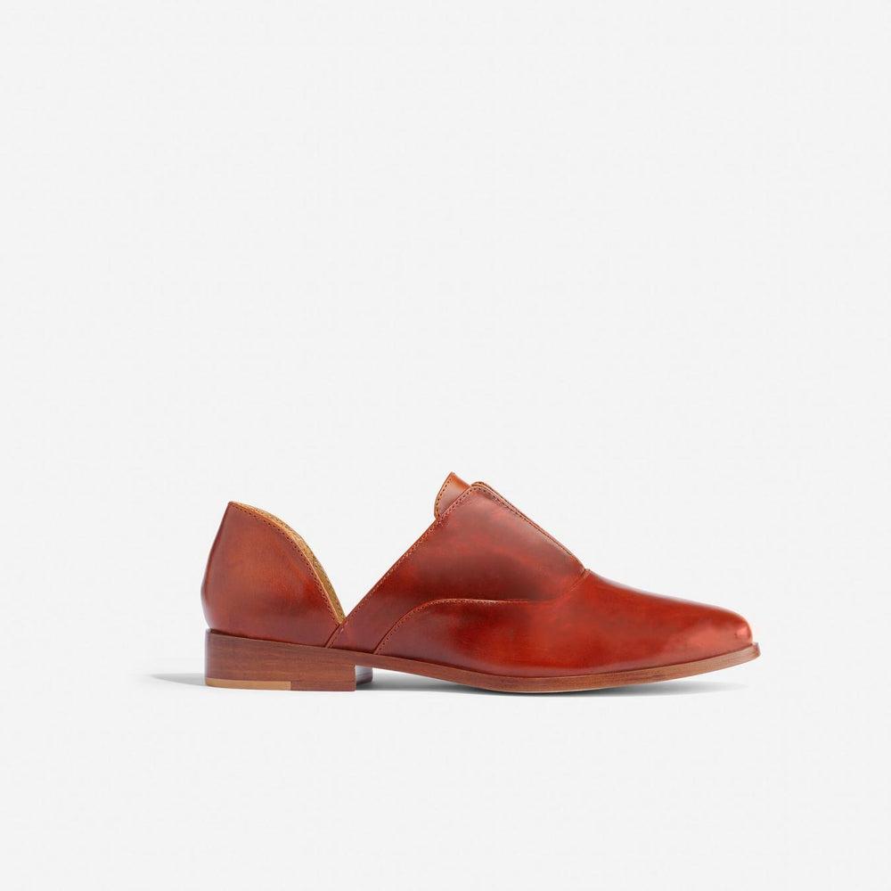 Nisolo Emma D'Orsay Oxford 2.0 Brandy | Women Flats &amp; Slip Ons