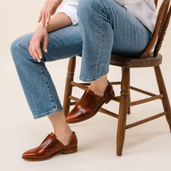 Nisolo Emma D'Orsay Oxford 2.0 Brandy | Women Loafers &amp; Mules