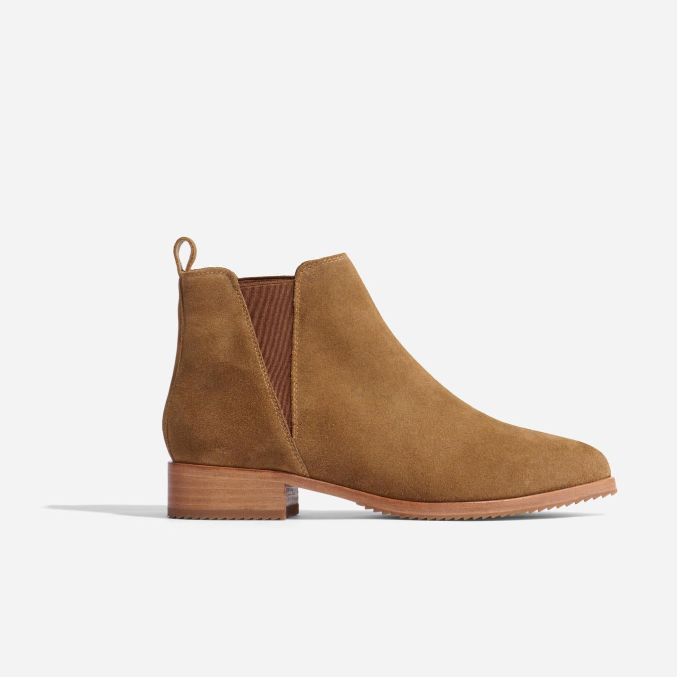 Nisolo Eva Everyday Chelsea Boot Taupe Suede | Women Boots