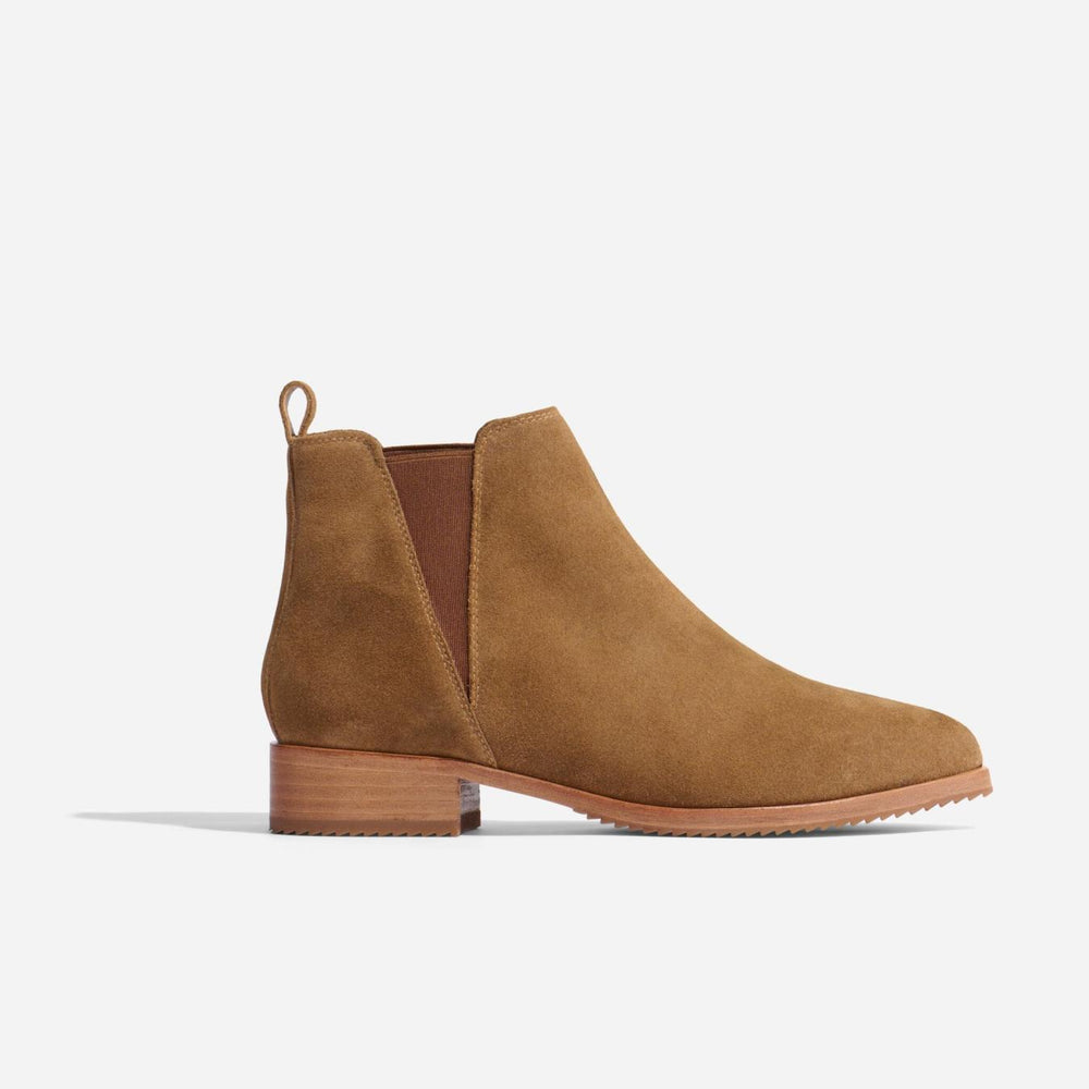Nisolo Eva Everyday Chelsea Boot Taupe Suede | Women Boots