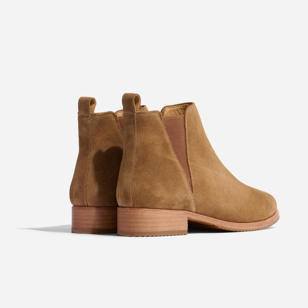 Nisolo Eva Everyday Chelsea Boot Taupe Suede | Women Boots