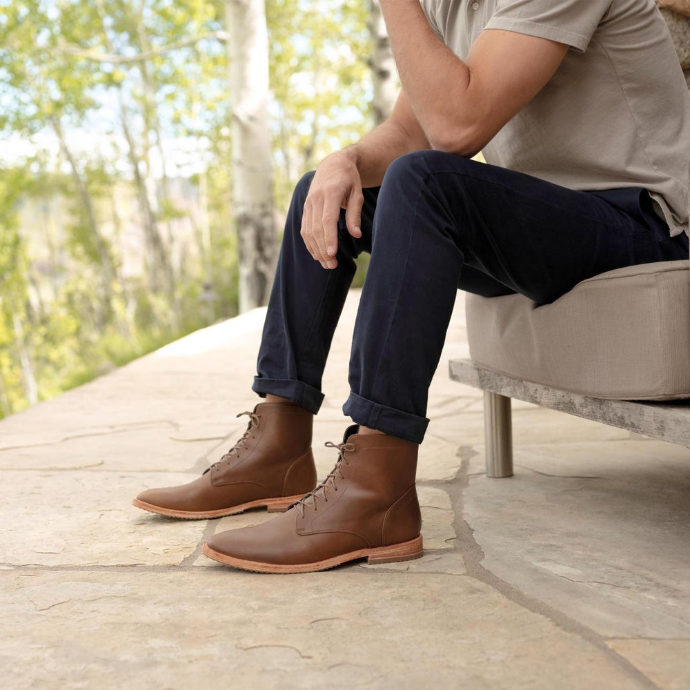 Nisolo Everyday Lace-Up Boot Brown | Men Boots