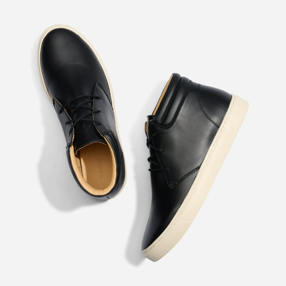 Nisolo Everyday Mid Top Sneaker Black | Men Sneakers