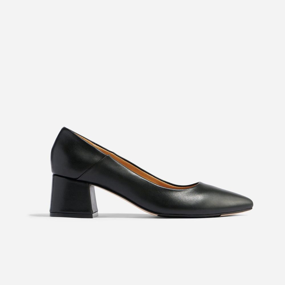 Nisolo Fiorela Go-To Mid Heel Black | Women Heels