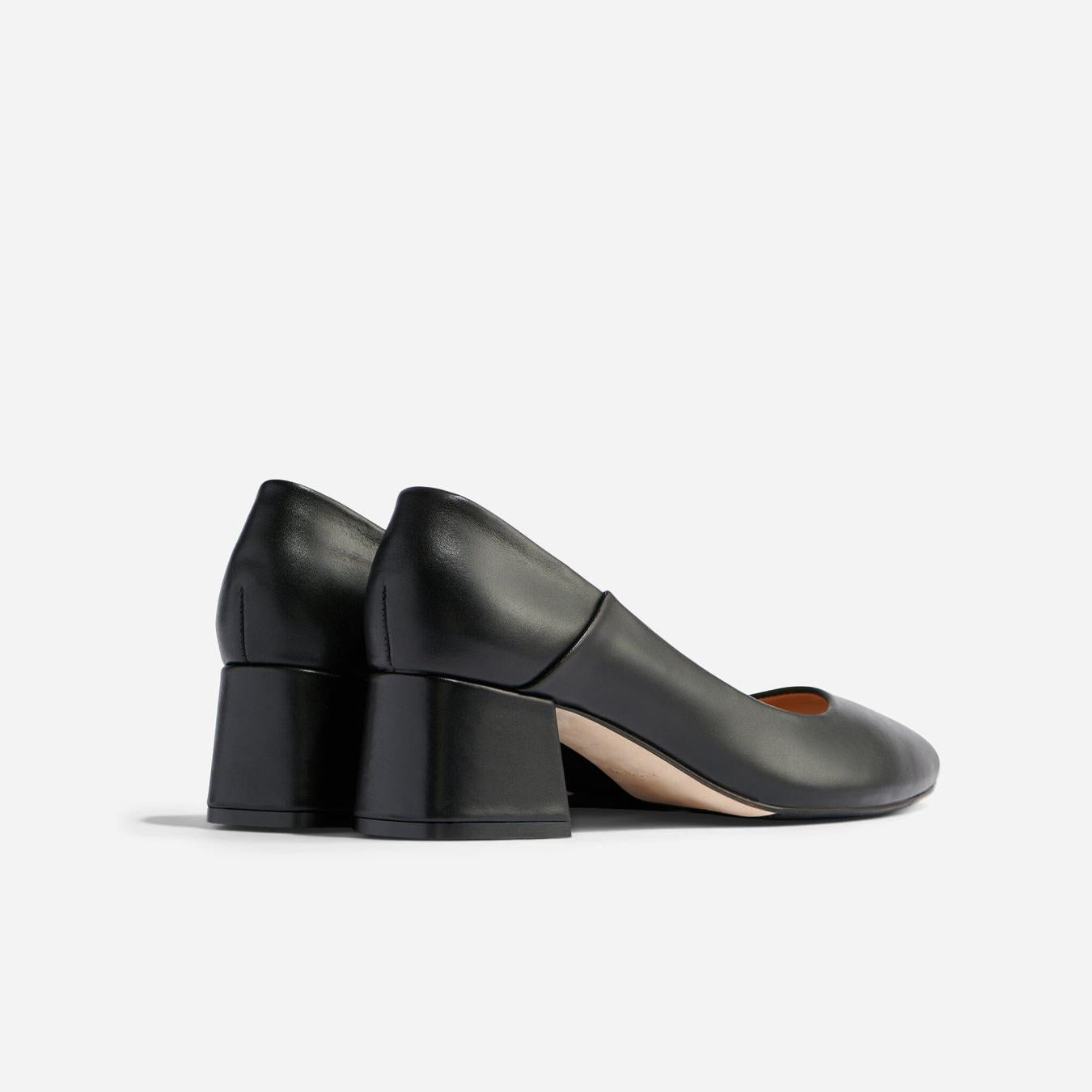 Nisolo Fiorela Go-To Mid Heel Black | Women Heels