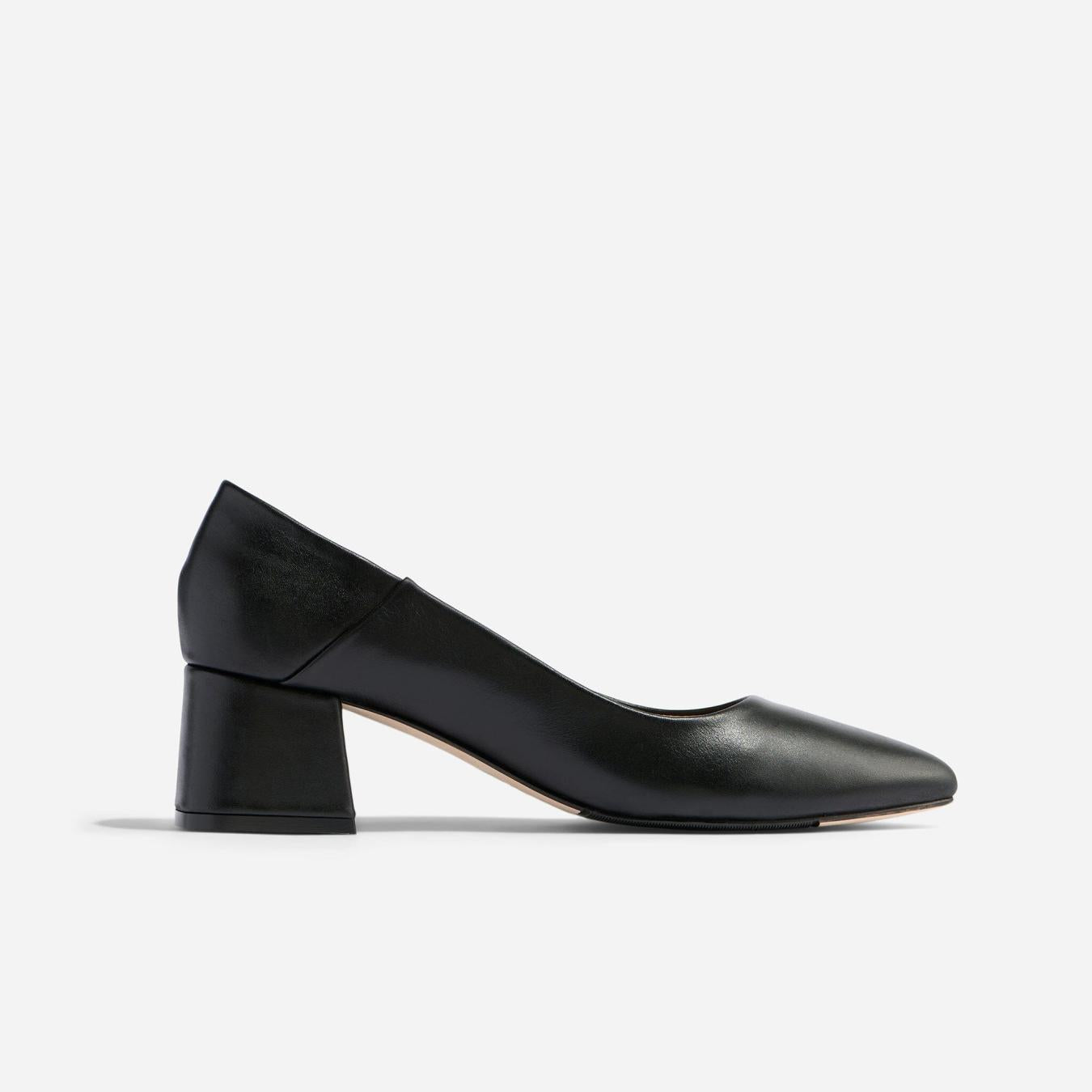 Nisolo Fiorela Go-To Mid Heel Black | Women Heels