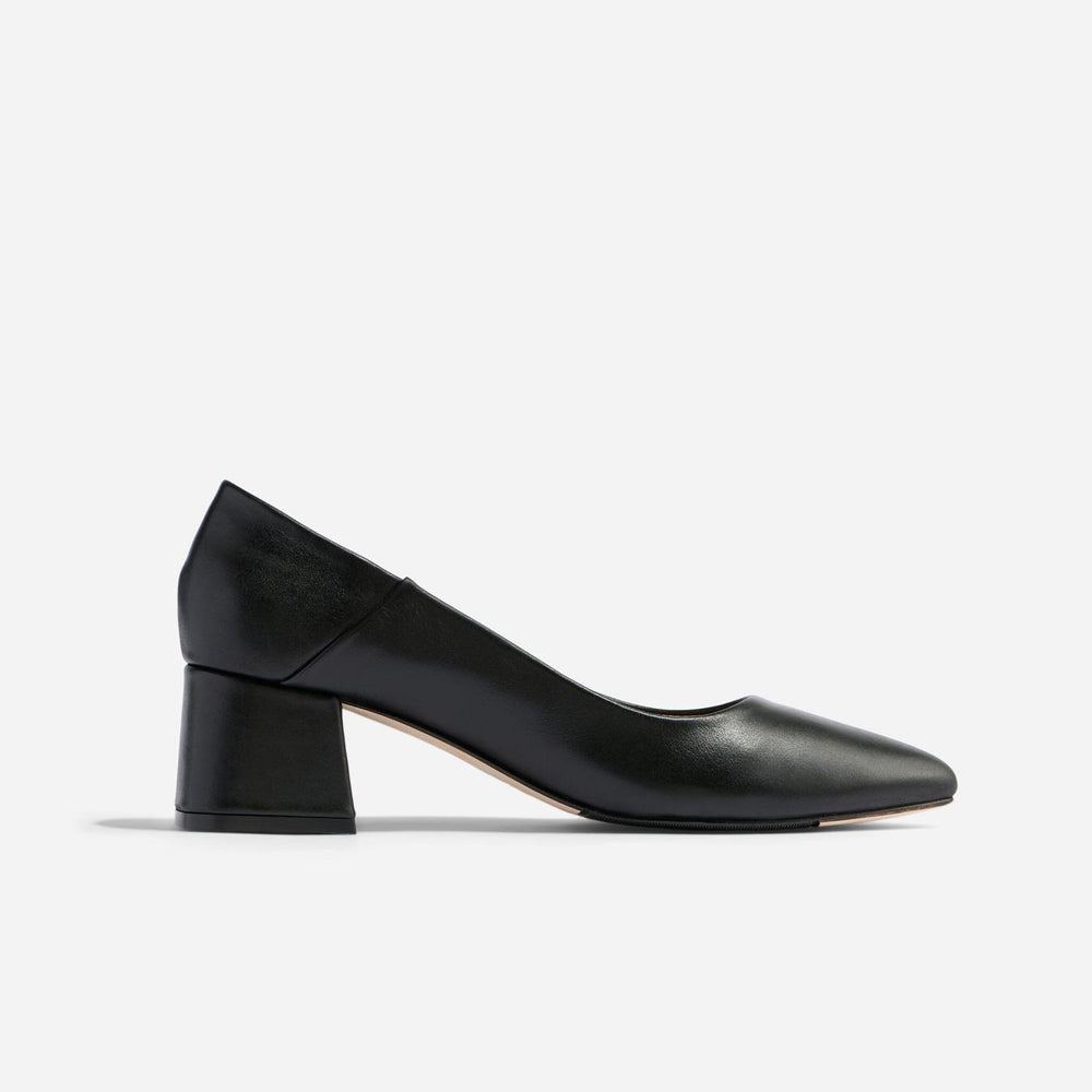 Nisolo Fiorela Go-To Mid Heel Black | Women Heels