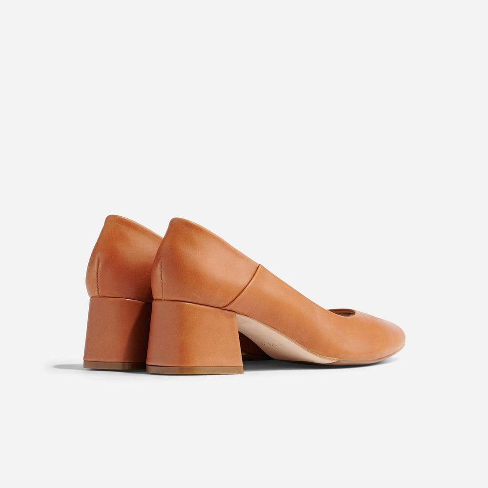 Nisolo Fiorela Go-To Mid Heel Caramel | Women Heels