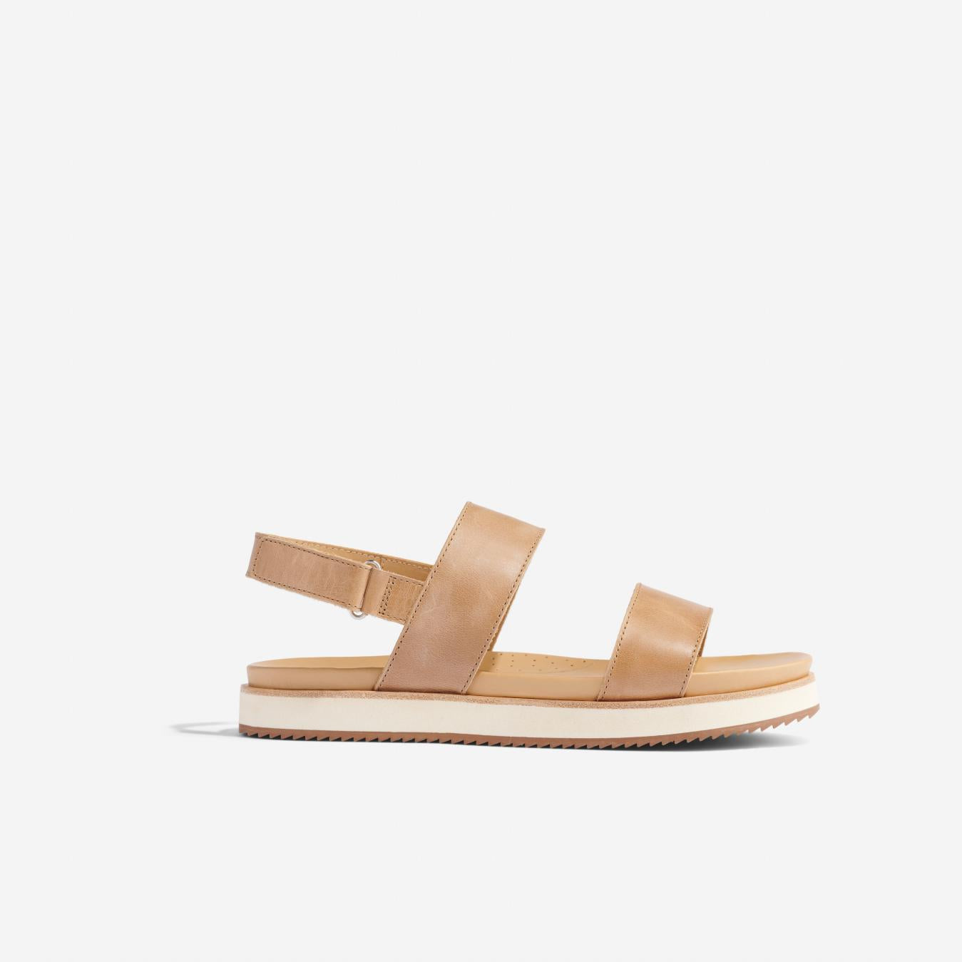 Nisolo Go-To Flatform Sandal 2.0 Almond | Women Sandals