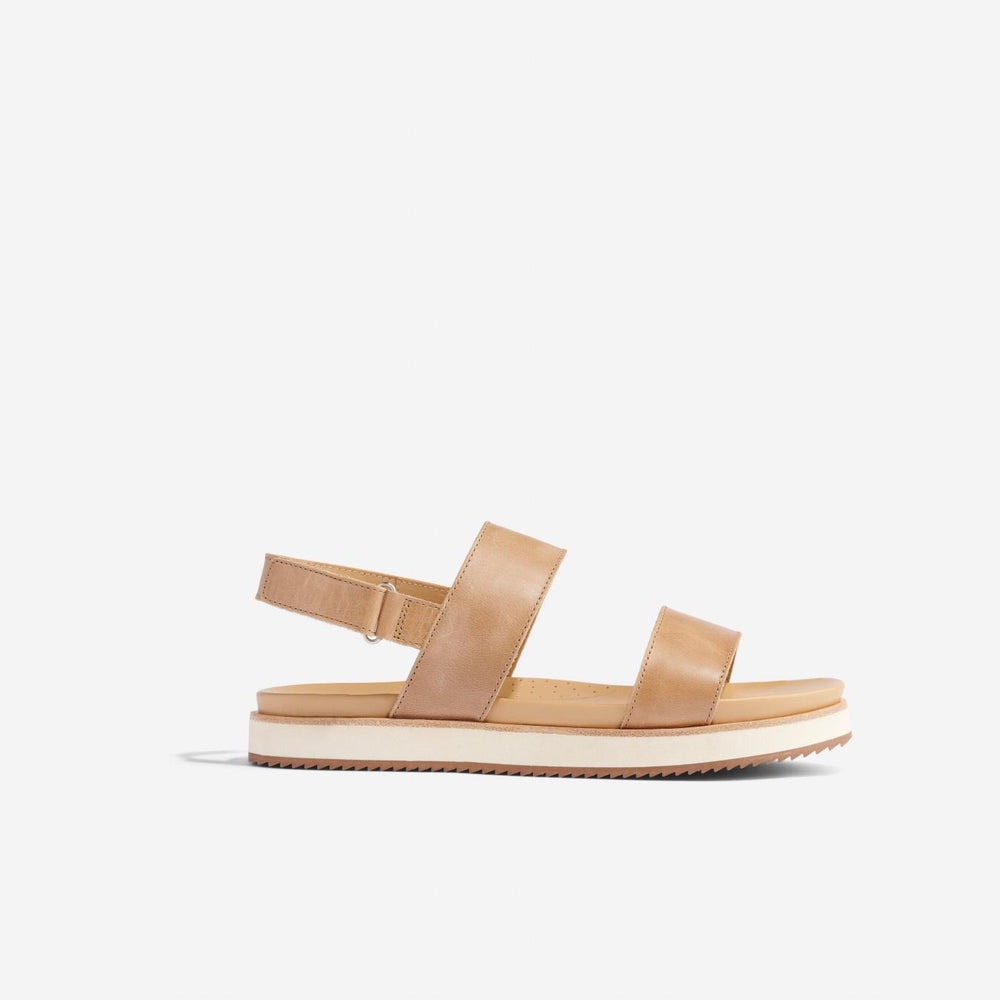 Nisolo Go-To Flatform Sandal 2.0 Almond | Women Sandals
