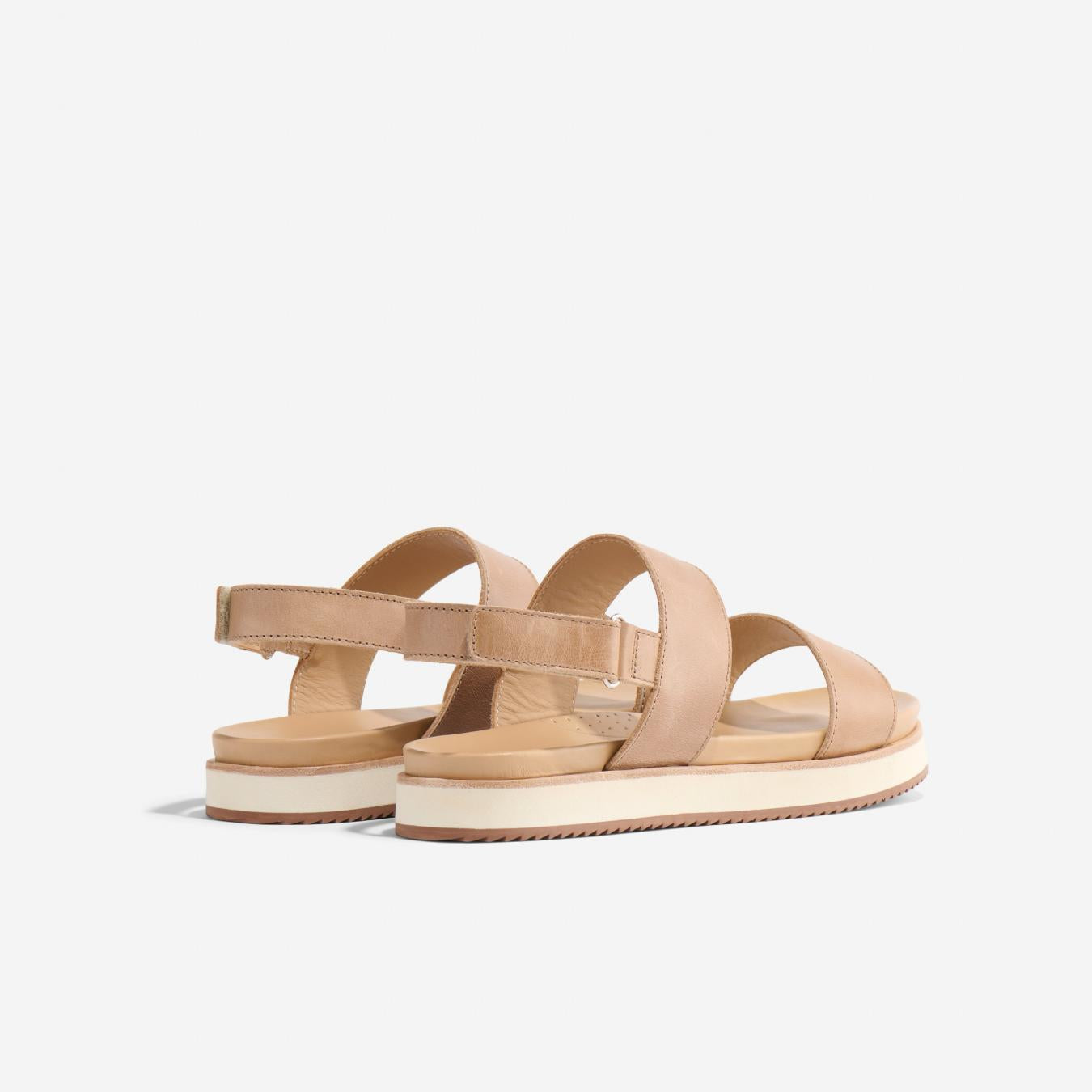 Nisolo Go-To Flatform Sandal 2.0 Almond | Women Sandals