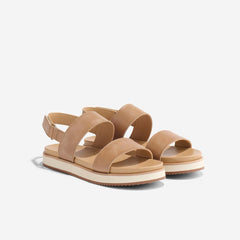Nisolo Go-To Flatform Sandal 2.0 Almond | Women Sandals