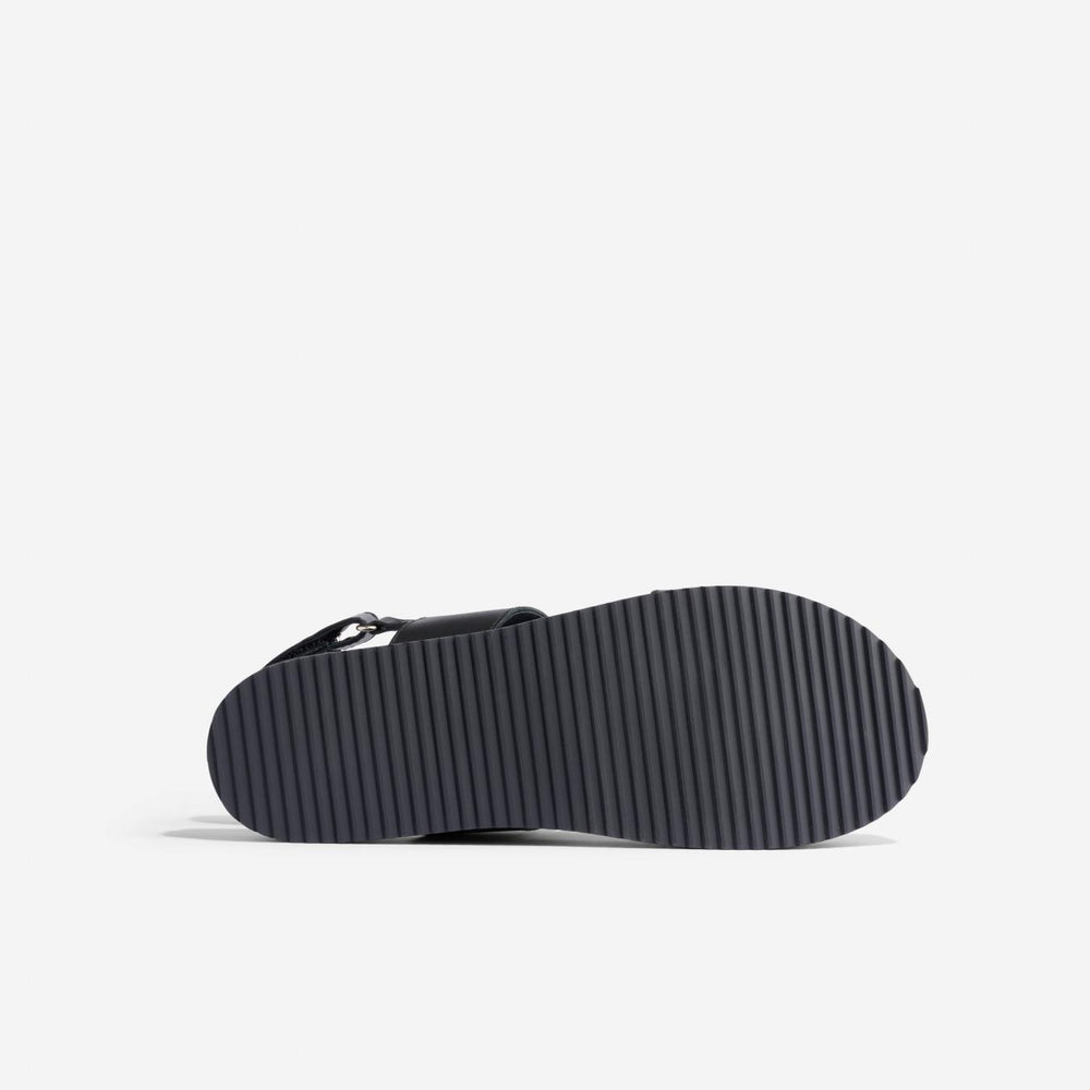Nisolo Go-To Flatform Sandal 2.0 Black/Black | Women Sandals