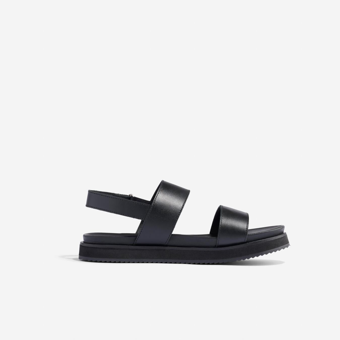 Nisolo Go-To Flatform Sandal 2.0 Black/Black | Women Sandals