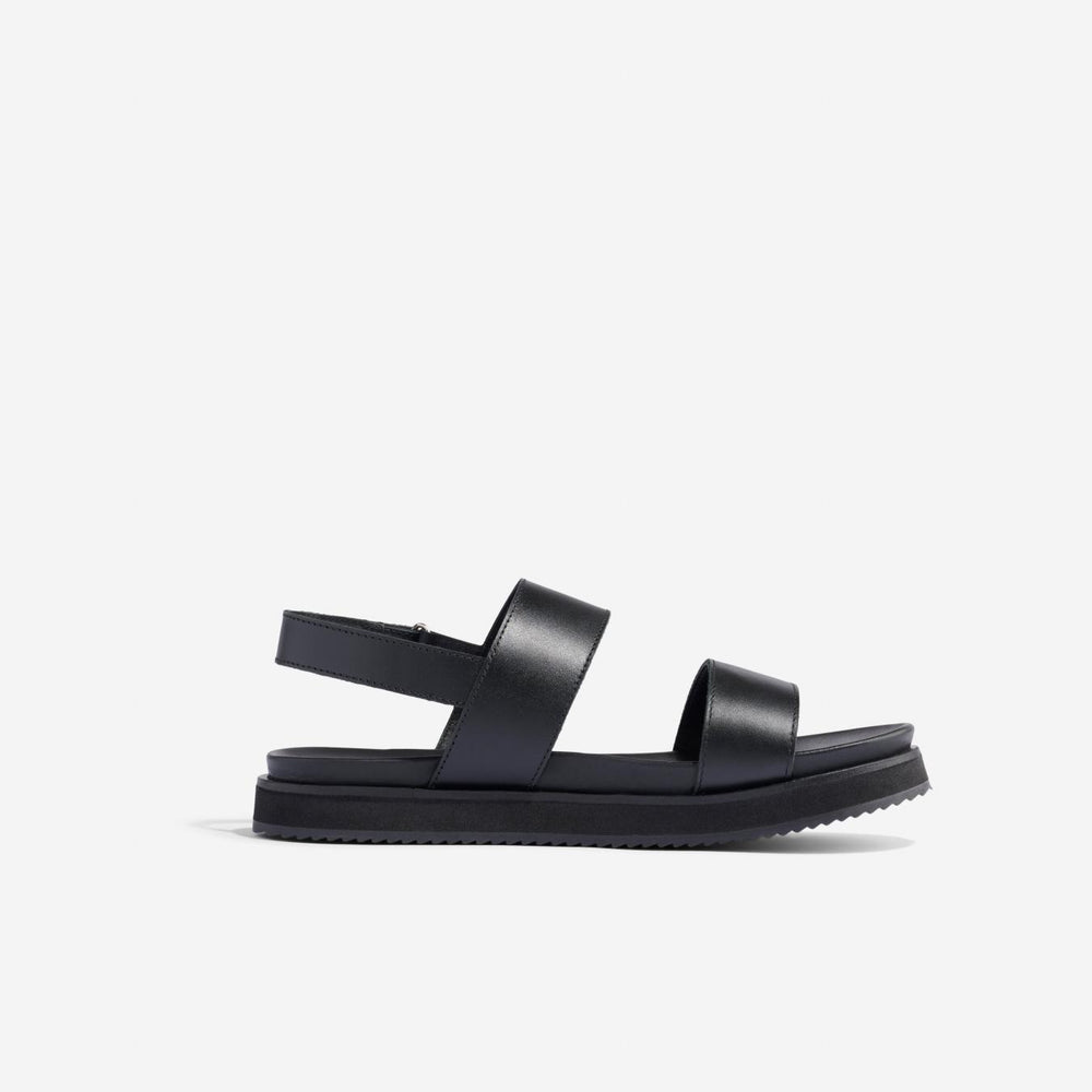 Nisolo Go-To Flatform Sandal 2.0 Black/Black | Women Sandals