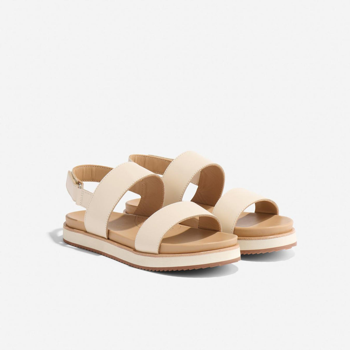 Nisolo Go-To Flatform Sandal 2.0 Bone | Women Sandals
