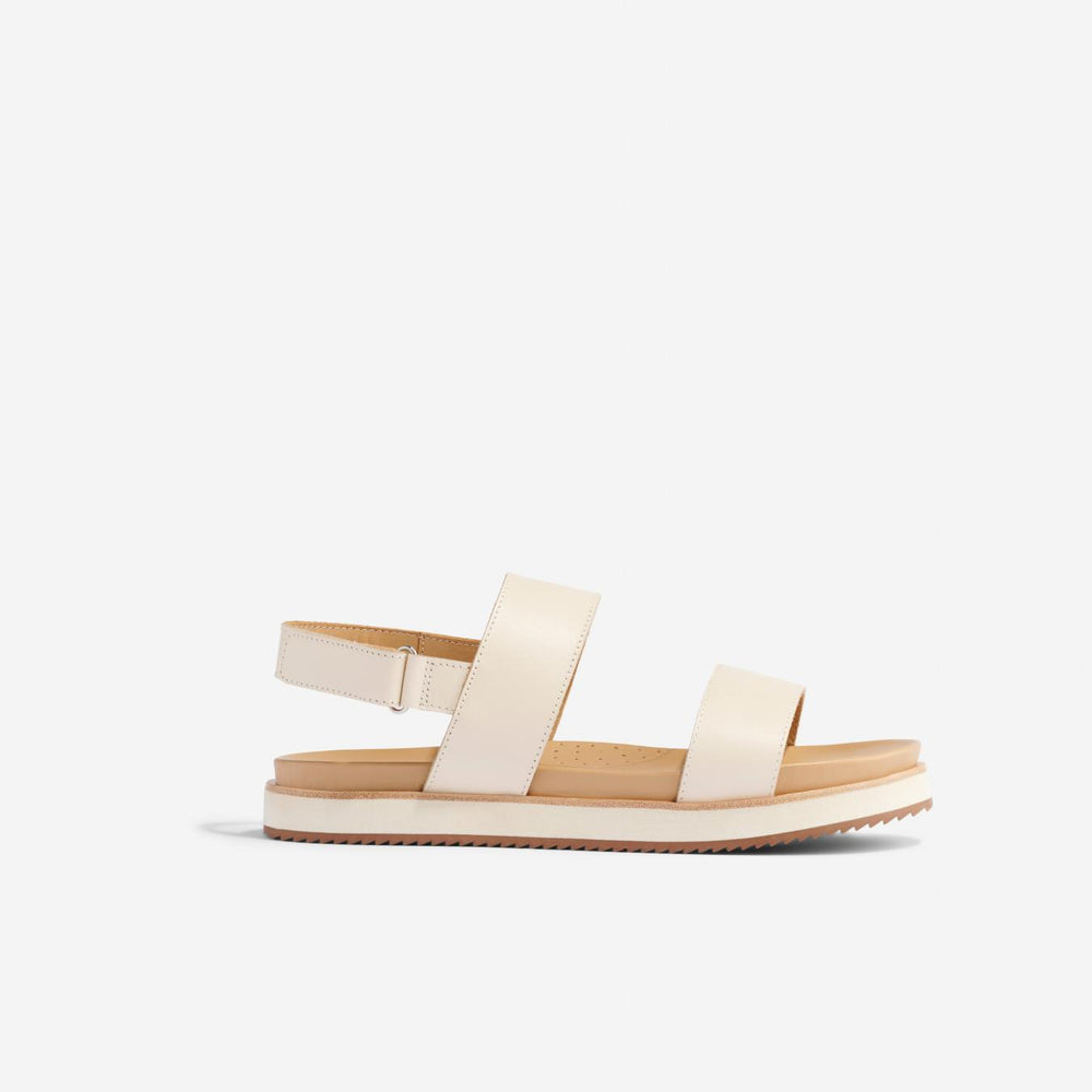 Nisolo Go-To Flatform Sandal 2.0 Bone | Women Sandals