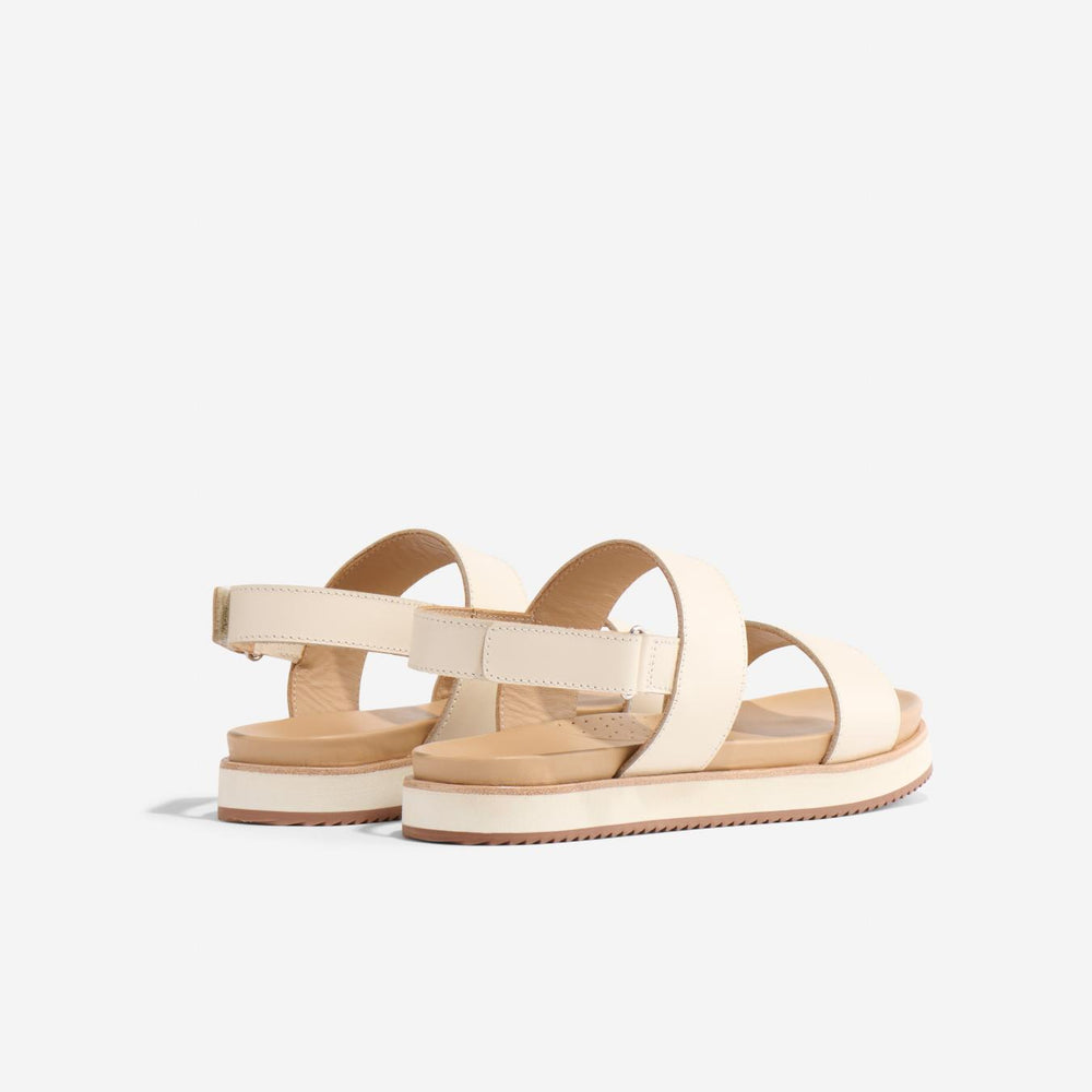 Nisolo Go-To Flatform Sandal 2.0 Bone | Women Sandals