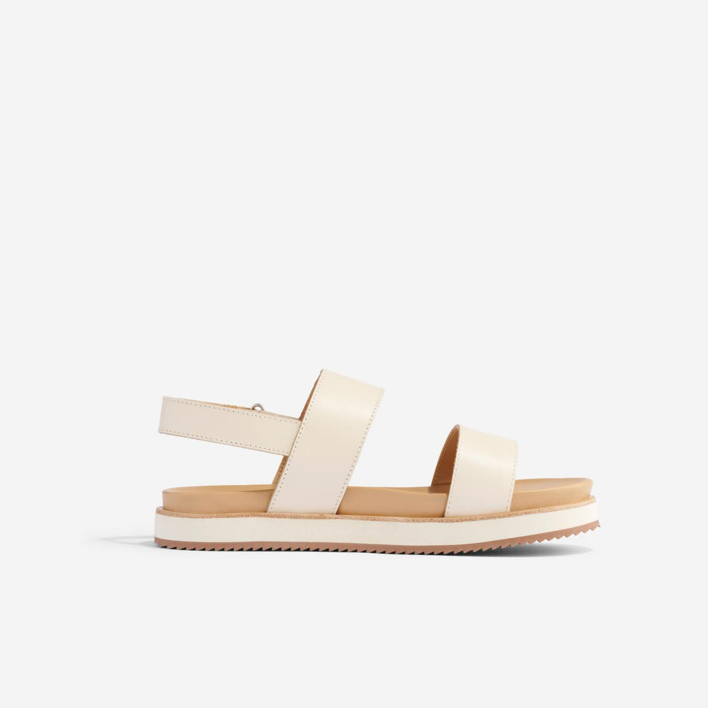 Nisolo Go-To Flatform Sandal 2.0 Bone | Women Sandals
