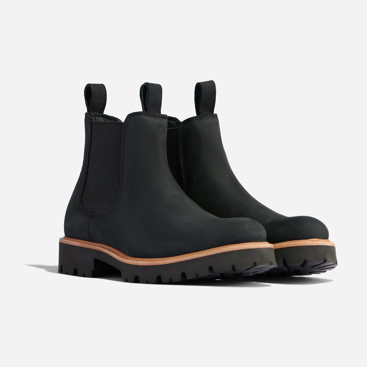 Nisolo Go-To Lug Chelsea Boot Black | Women Boots