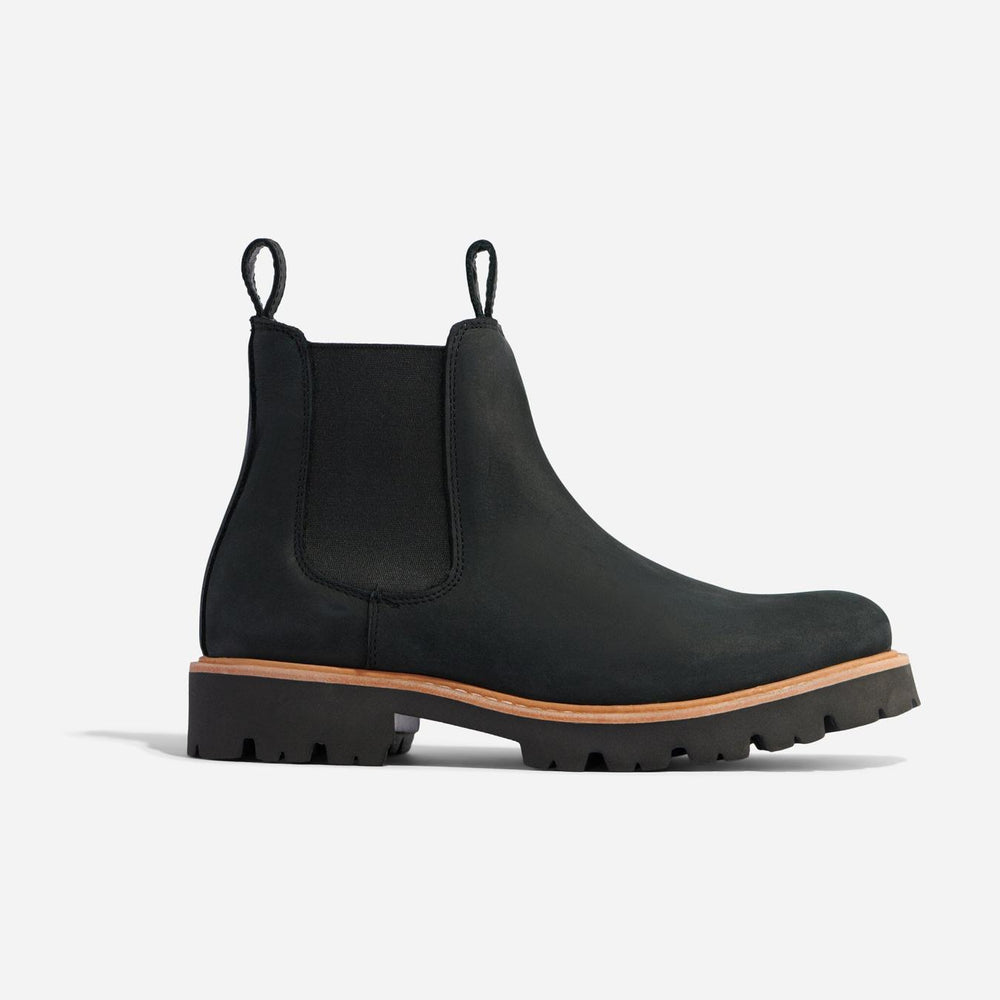 Nisolo Go-To Lug Chelsea Boot Black | Women Boots