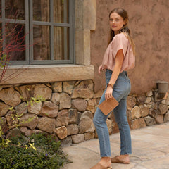 Nisolo Go-To Wristlet Clutch Almond | Women Bags &amp; Wallets