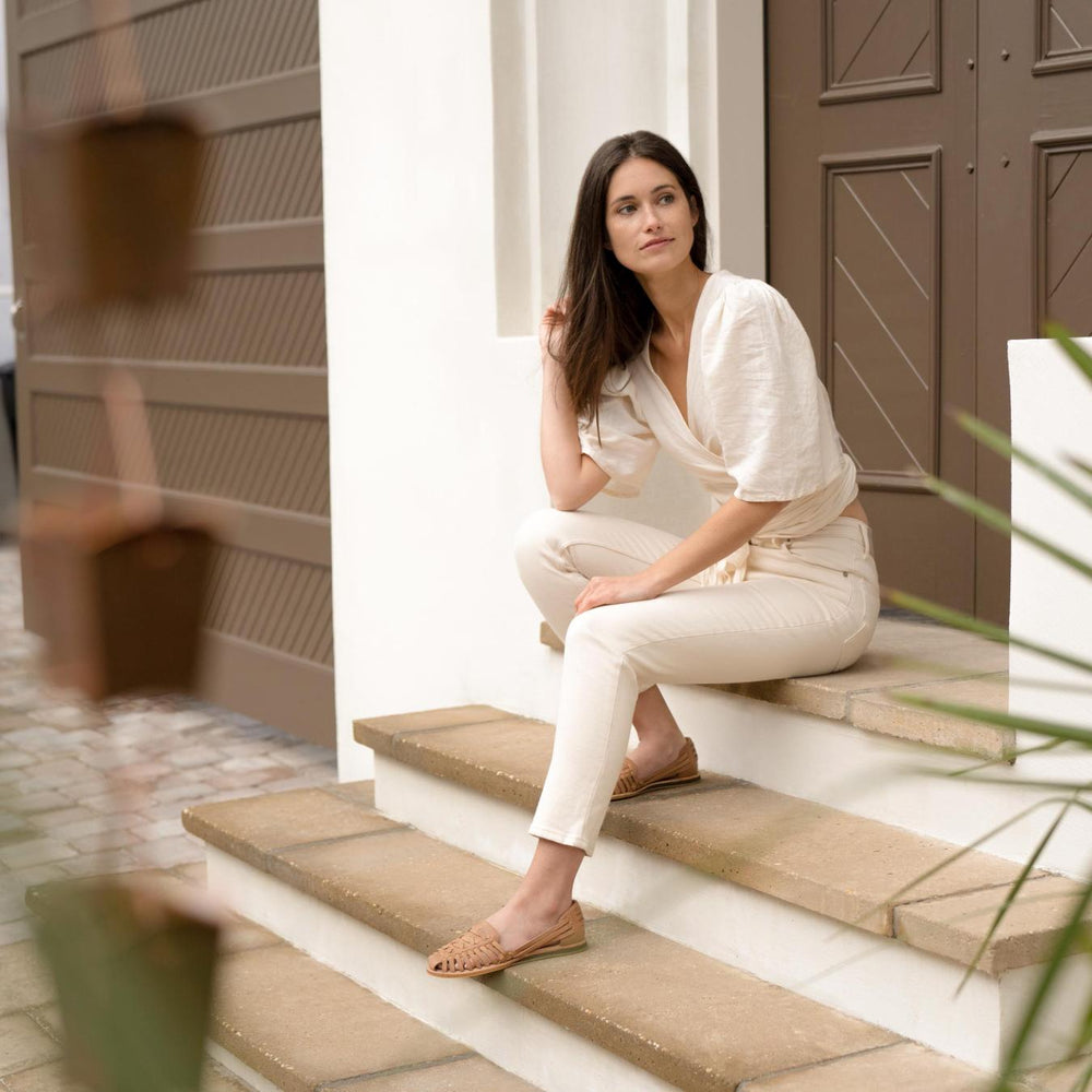 Nisolo Huarache Sandal Almond | Women Sandals