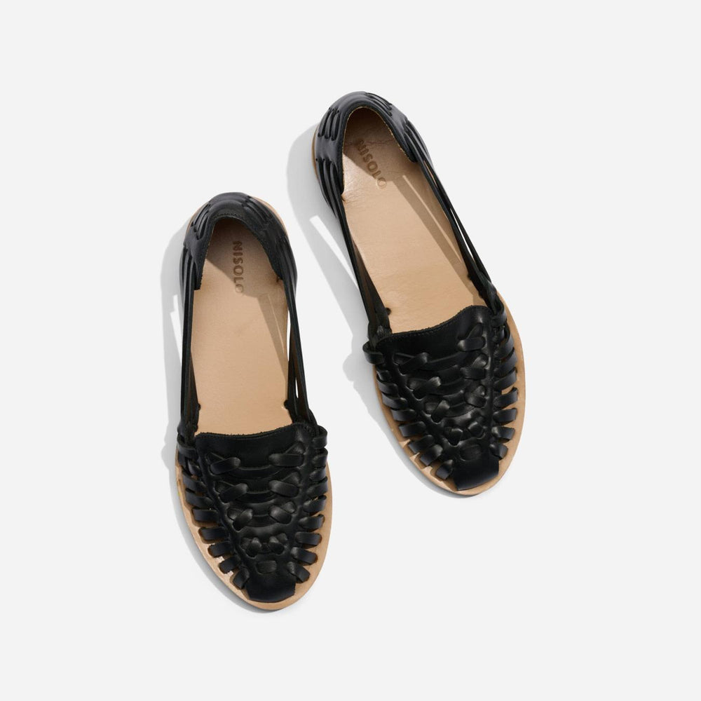 Nisolo Huarache Sandal Black | Women Flats &amp; Slip Ons