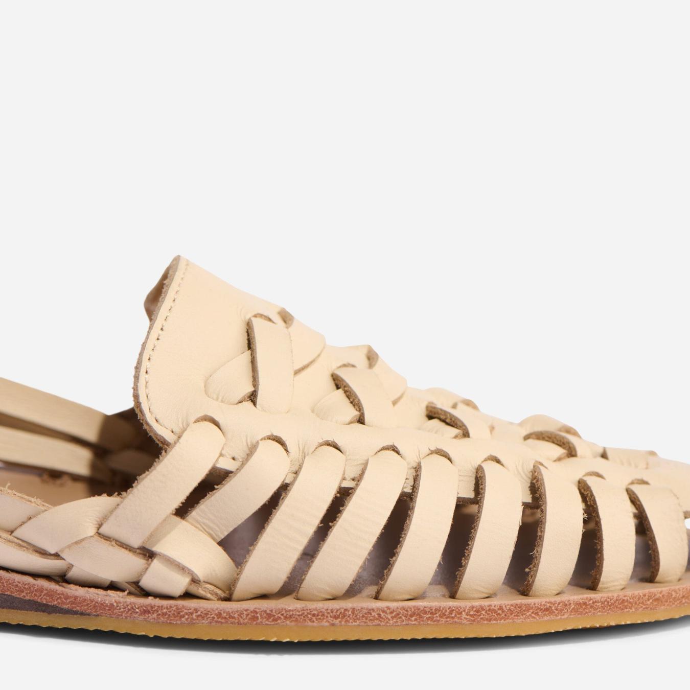 Nisolo Huarache Sandal Bone | Women Flats &amp; Slip Ons