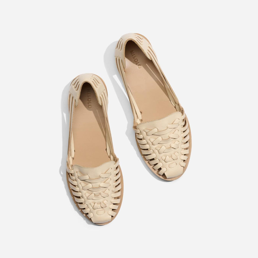 Nisolo Huarache Sandal Bone | Women Sandals