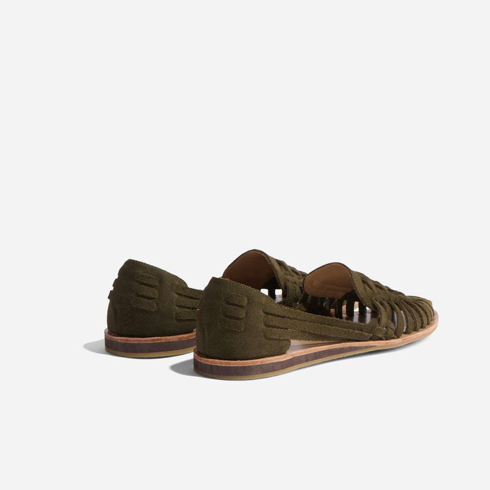 Nisolo Huarache Sandal Forest Green | Women Flats &amp; Slip Ons