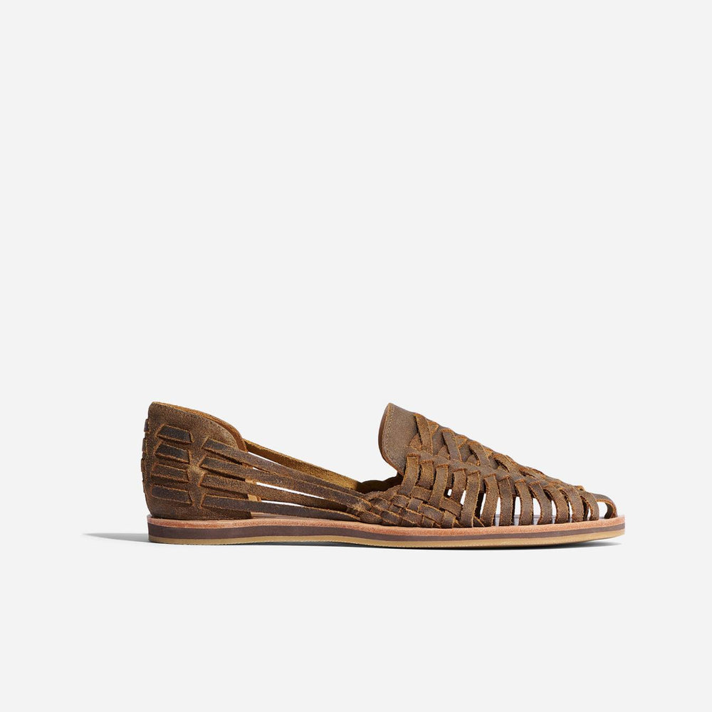 Nisolo Huarache Sandal Waxed Brown | Men Sandals &amp; Slip Ons