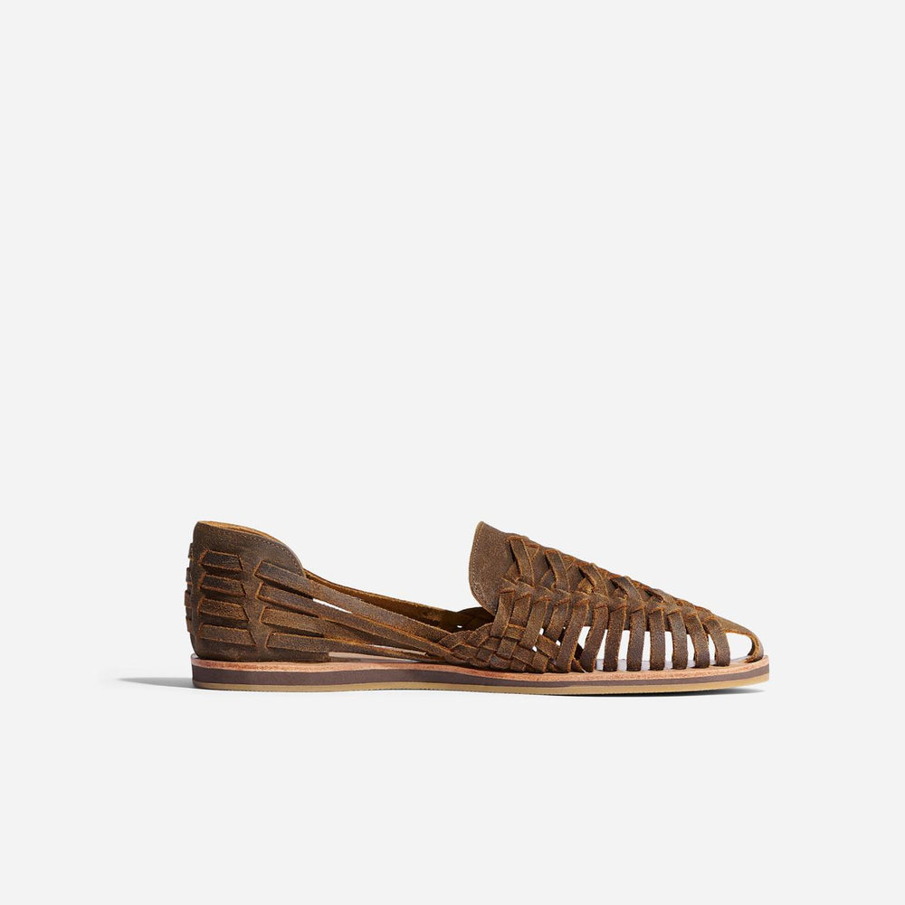 Nisolo Huarache Sandal Waxed Brown | Men Sandals &amp; Slip Ons