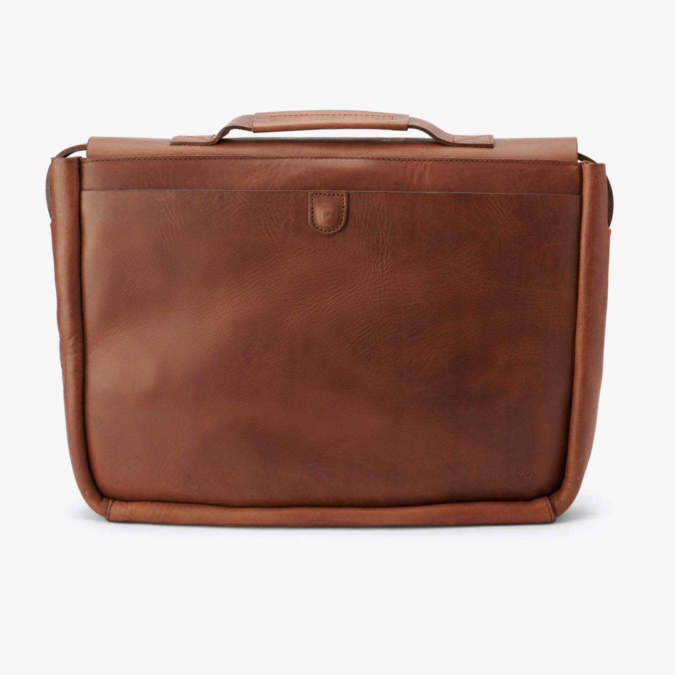 Nisolo Loreto Messenger Bag Chestnut | Men Bags &amp; Wallets