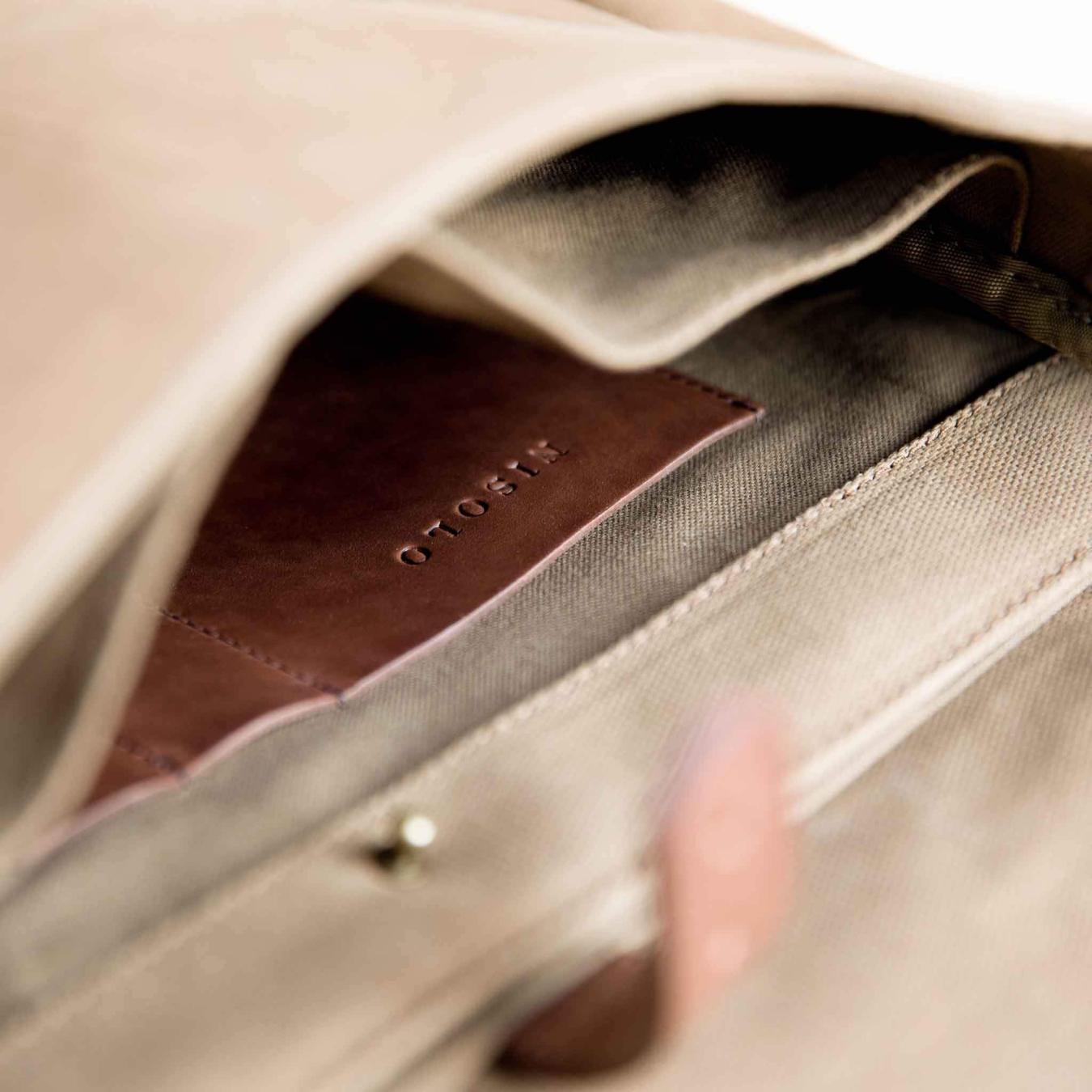 Nisolo Loreto Messenger Bag Waxed Canvas | Men Bags &amp; Wallets