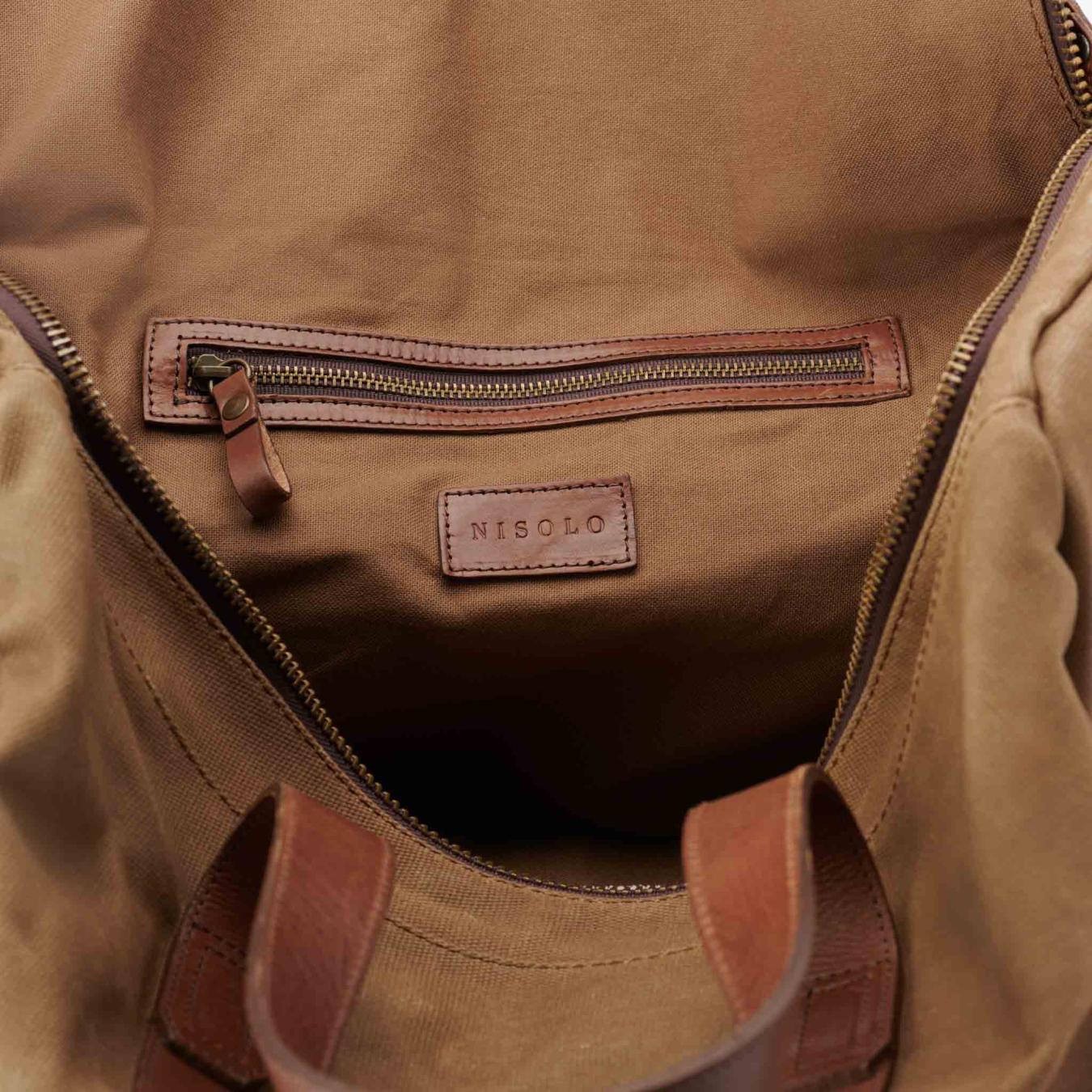Nisolo Luis Weekender Waxed Canvas | Men Bags &amp; Wallets