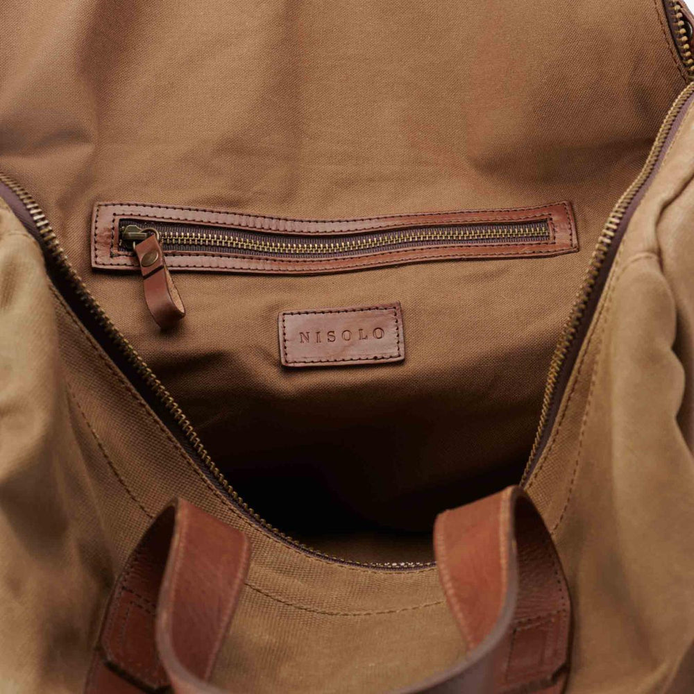 Nisolo Luis Weekender Waxed Canvas | Men Bags &amp; Wallets