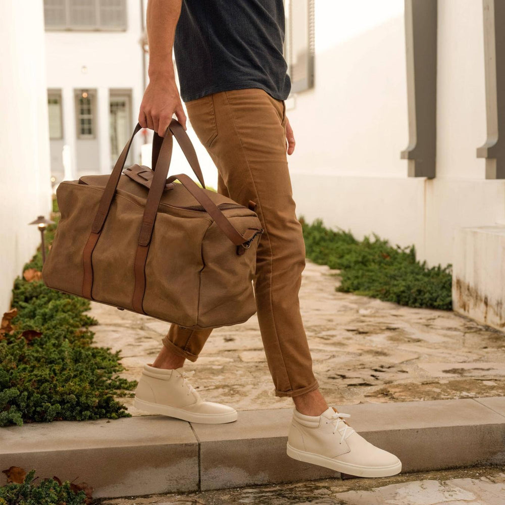 Nisolo Luis Weekender Waxed Canvas | Men Bags &amp; Wallets