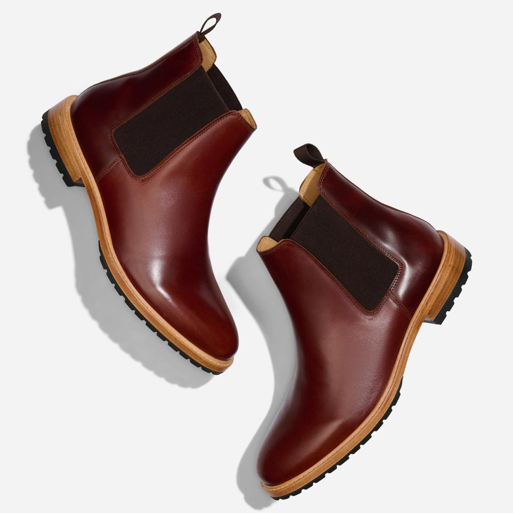 Nisolo Marco Everyday Chelsea Boot Mahogany | Men Boots