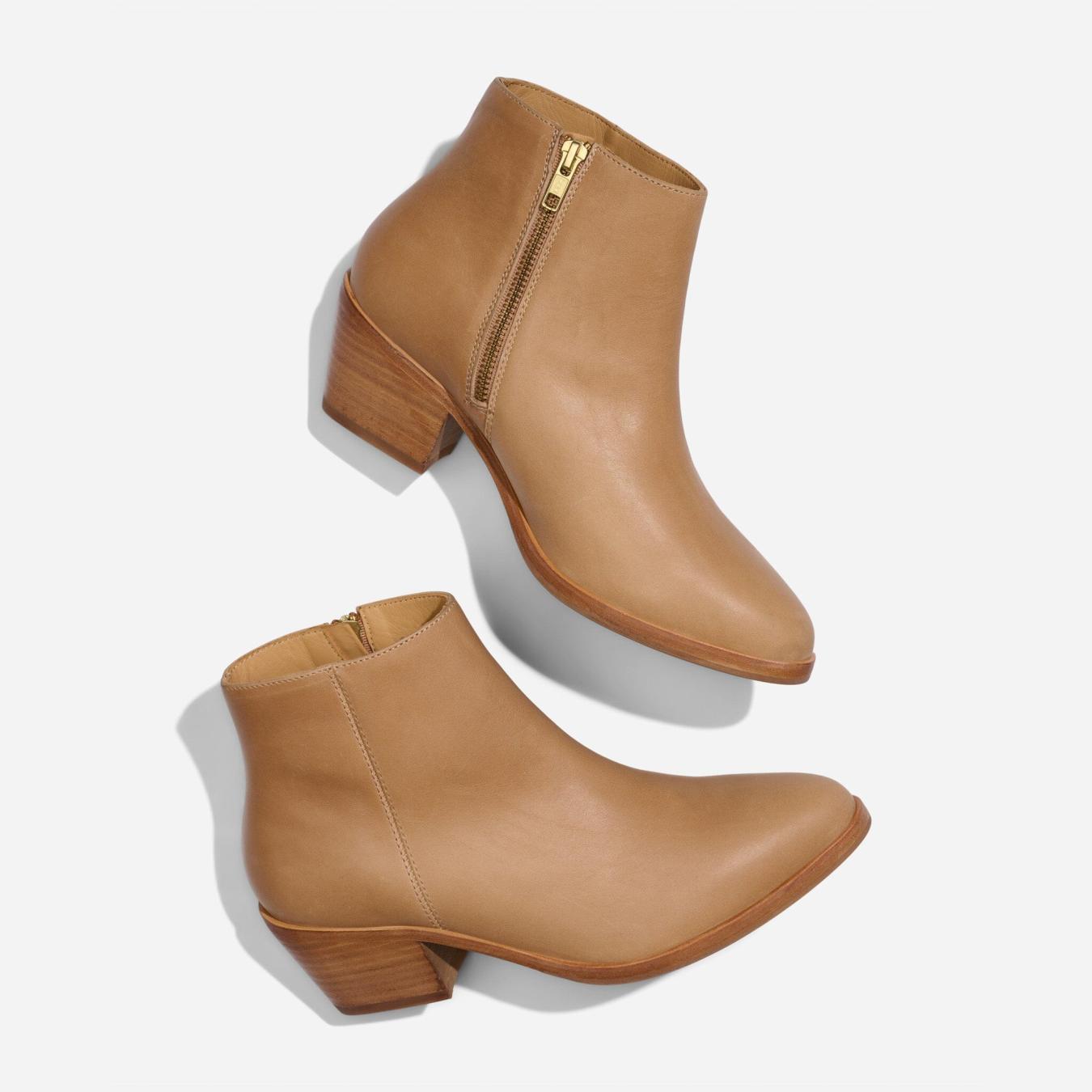 Nisolo Marisa Inside Zip Boot Almond | Women Boots