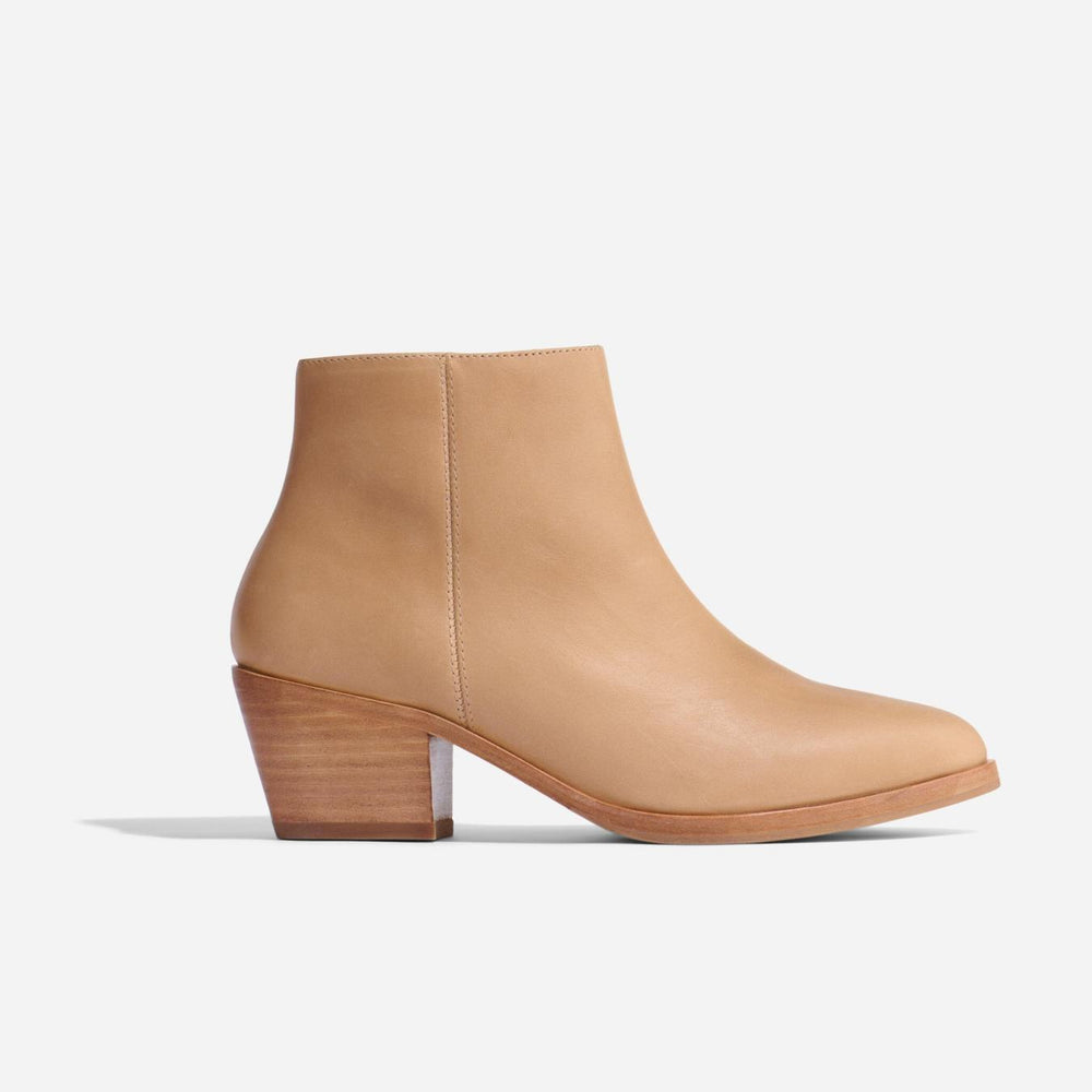 Nisolo Marisa Inside Zip Boot Almond | Women Boots