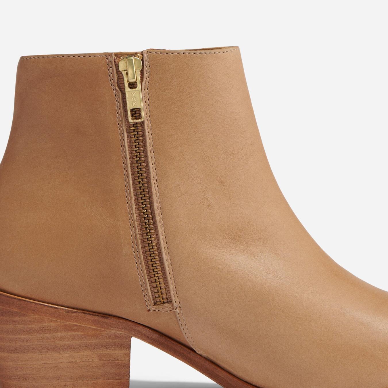 Nisolo Marisa Inside Zip Boot Almond | Women Boots
