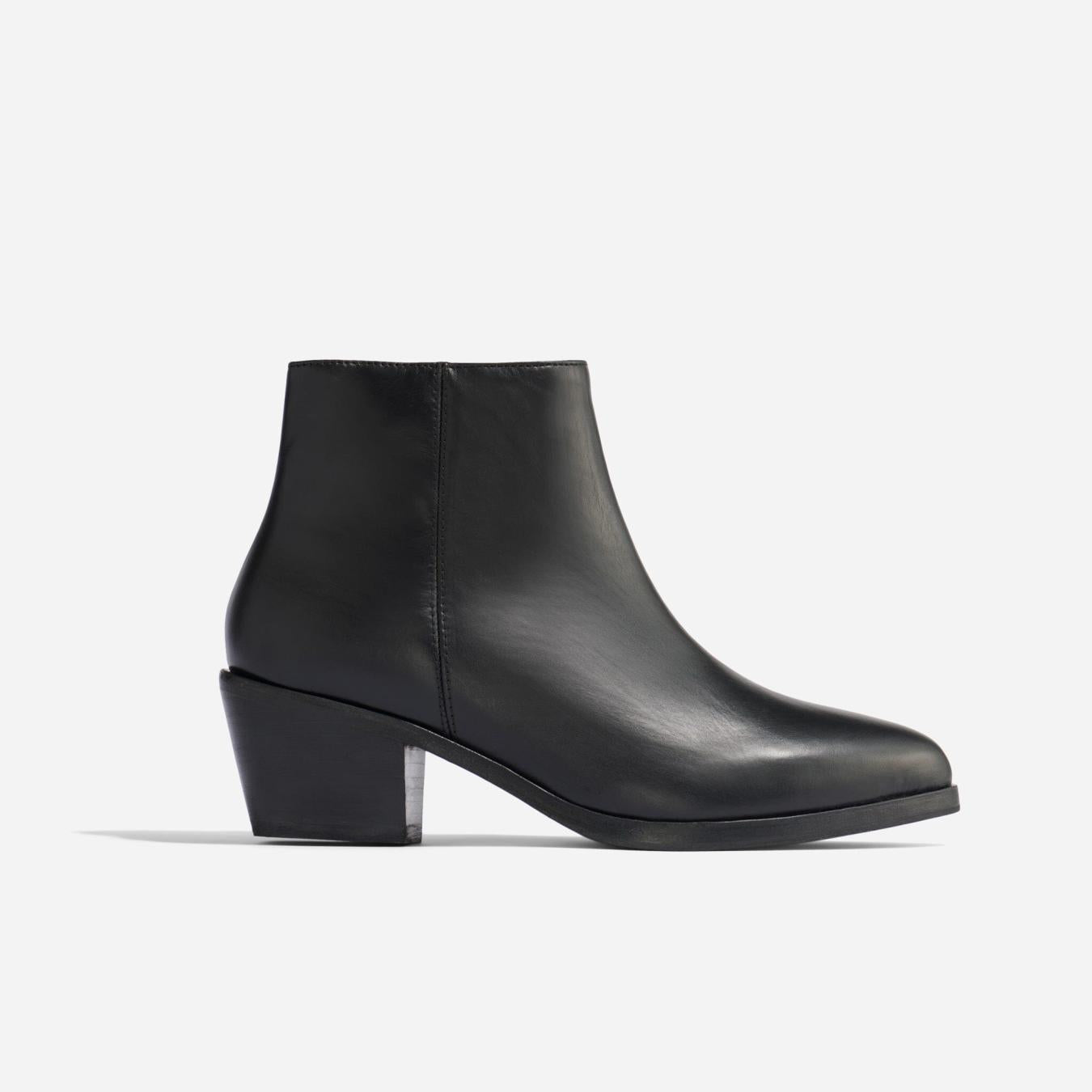 Nisolo Marisa Inside Zip Boot Black | Women Boots