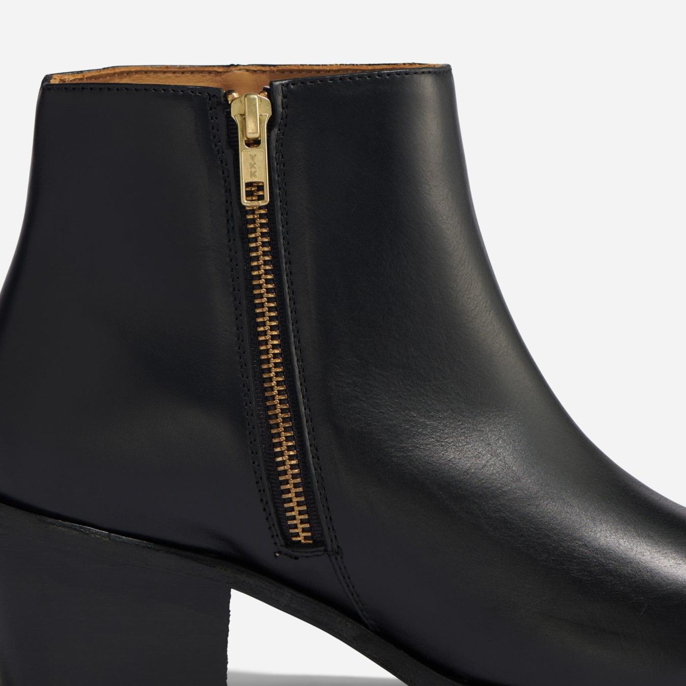 Nisolo Marisa Inside Zip Boot Black | Women Boots